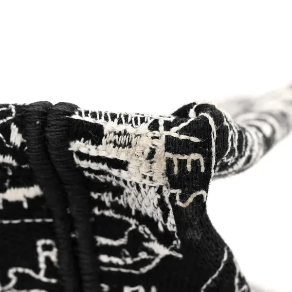 Dior Medium Plan De Paris Book Tote Black/White Embroidered Canvas - Image 10