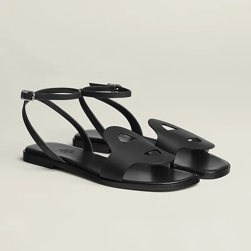 HERMES Julie Black Sandal