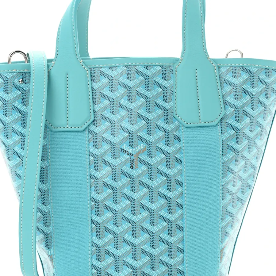 Goyard Belharra PM Bleu Turquoise Goyardine Canvas