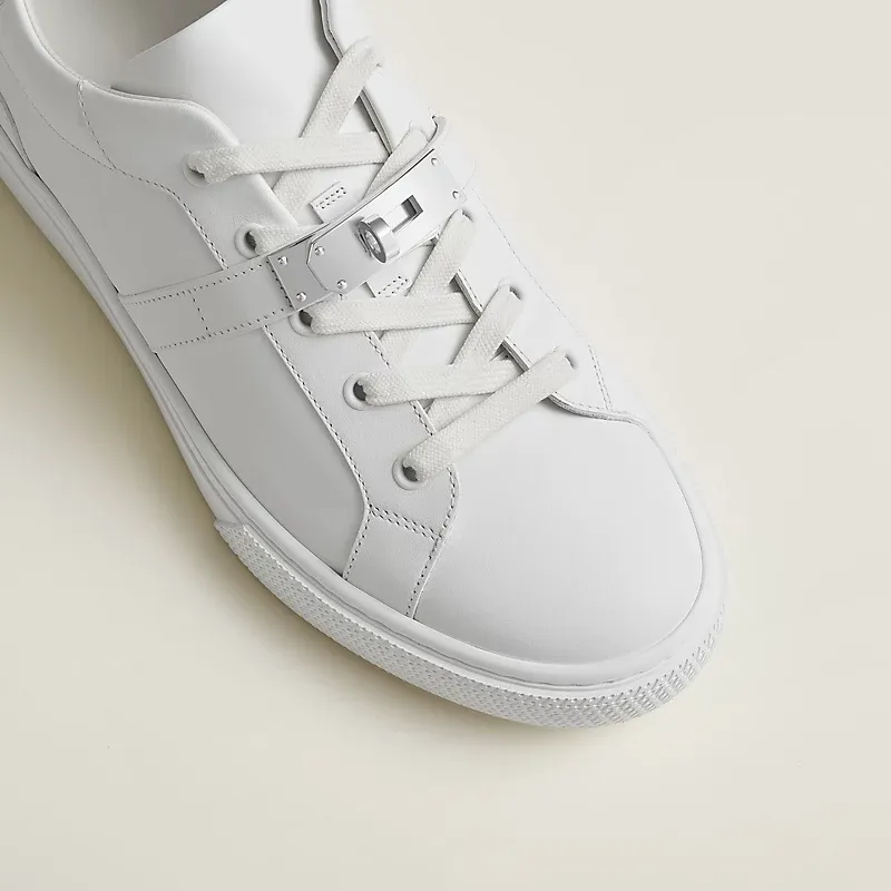 HERMES Day Sneakers White Sports Shoes