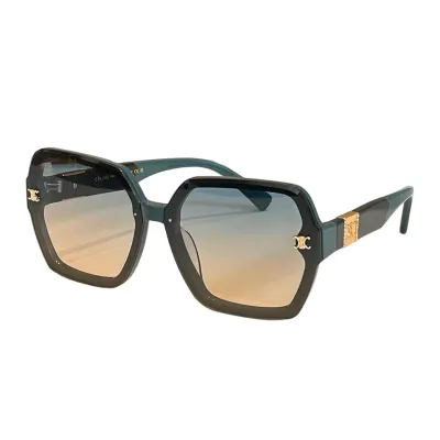 Celine square frame glasses white/leopard/purple/black white/green/black color Size 63口11-146