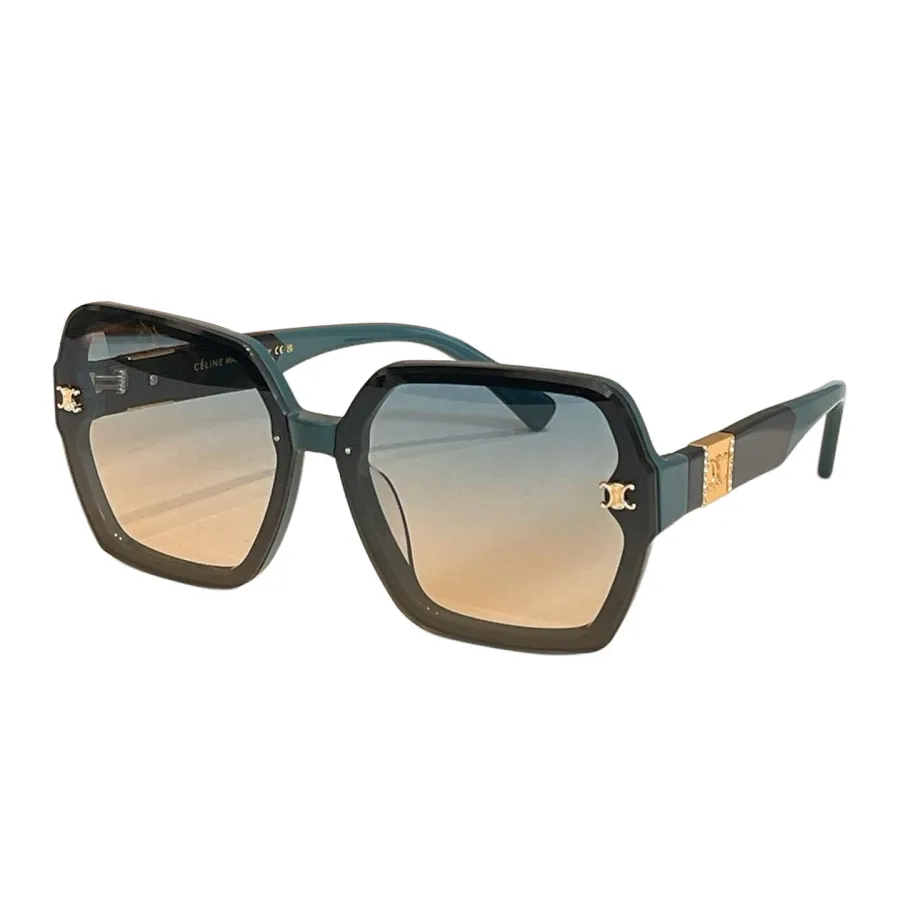 Celine square frame glasses white/leopard/purple/black white/green/black color Size 63口11-146