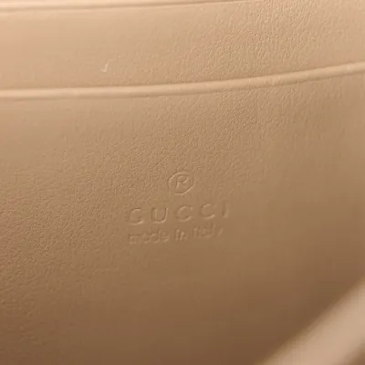 Gucci Mini Dionysus Chain Wallet Beige/Taupe GG Supreme Monogram Canvas Aged Silver Hardware