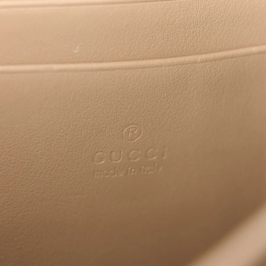 Gucci Mini Dionysus Chain Wallet Beige/Taupe GG Supreme Monogram Canvas Aged Silver Hardware