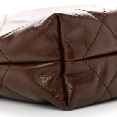 Grade Chanel 22 Mini Brown Bag for Women