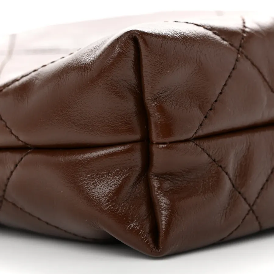 Grade Chanel 22 Mini Brown Bag for Women