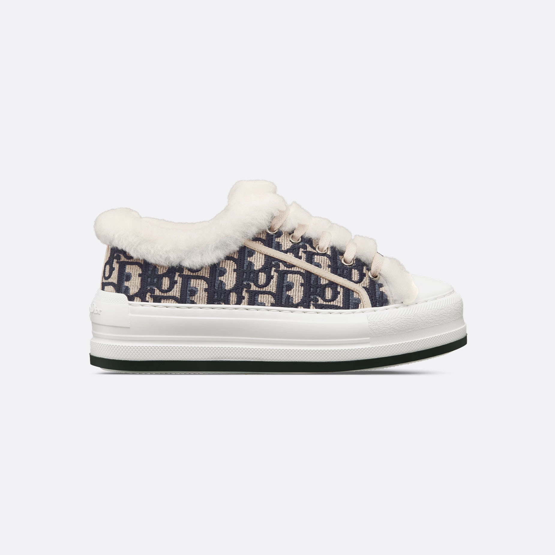 Dior blue add pile platform sneakers