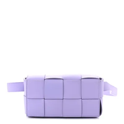 Bottega Veneta Maxi Intreccio The Belt Cassette Bag Wisteria Nappa Leather
