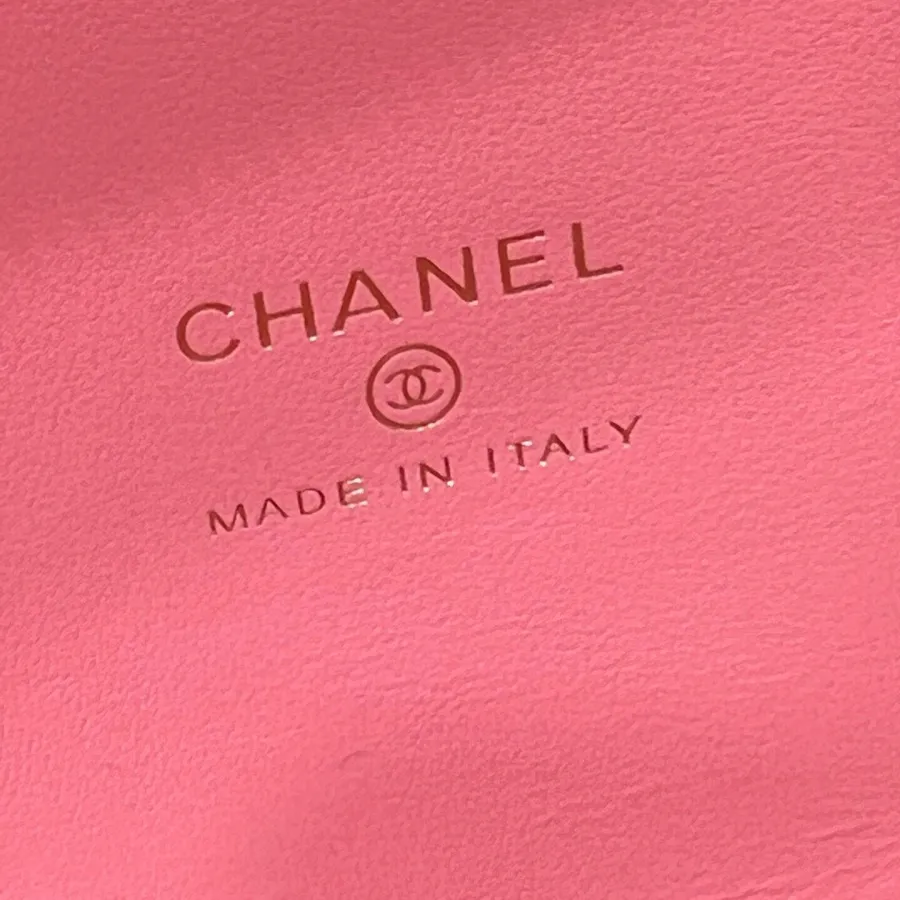 Chanel Pink /  White / Black / Wine Red / Lvory White Quilted Pelleted Calfskin Leather Crossbody Bags