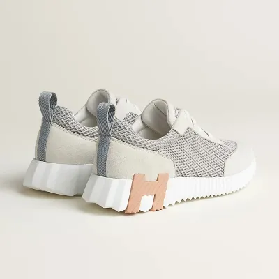 HERMES Grey Sneakers Bouncing Sports Shoes