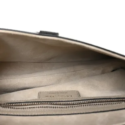 Dior Medium Saddle Bag Sand Grained Calfskin Leather Gold Hardware