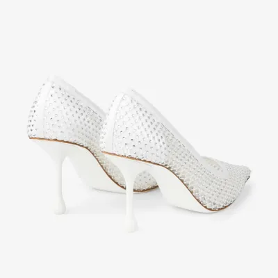 JIMMY CHOO White mesh high heels