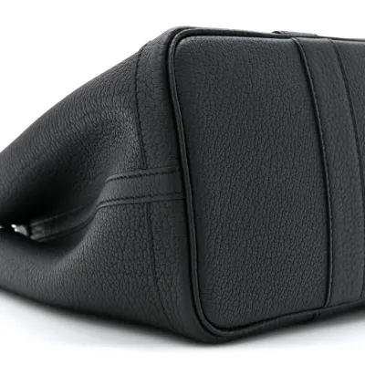 Hermès Garden Party 30 TPM Black Negonda Leather Palladium Silver Hardware