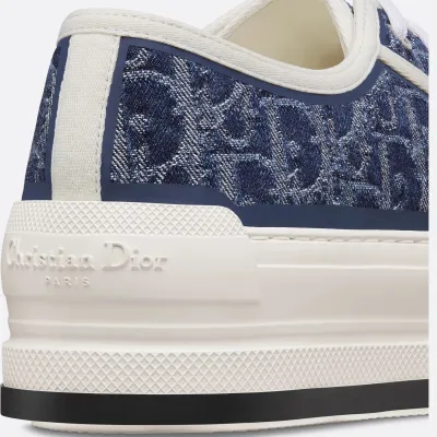 Dior thick sole blue print sneakers