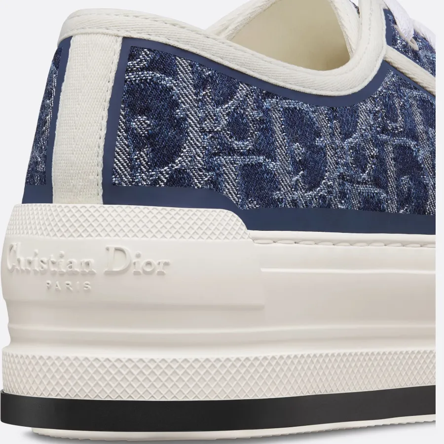 Dior thick sole blue print sneakers