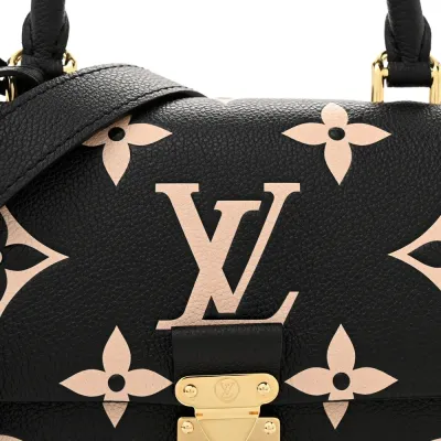Louis Vuitton Madeleine BB Black/Beige Giant Monogram Empreinte Leather