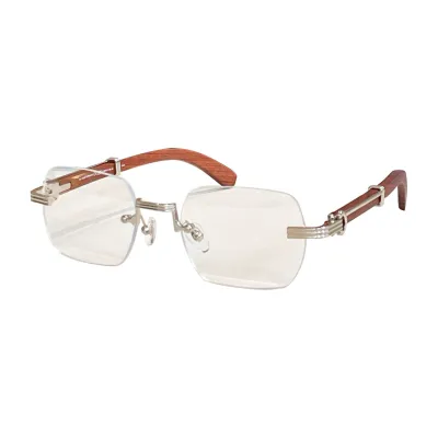 Cartier square frame glasses black blue/brown gold/red gold/black gold/black silver/brown silver color Size 59口15-140