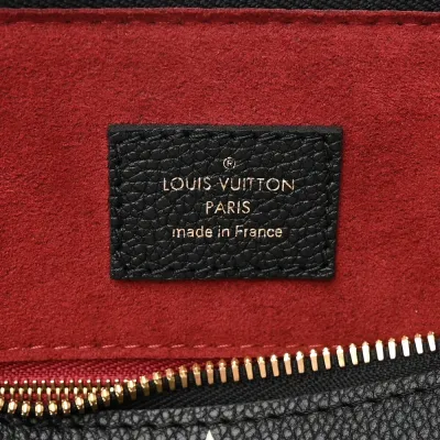 Louis Vuitton Speedy Bandouliere 25 Black/Beige Giant Monogram Empreinte Leather Gold Hardware