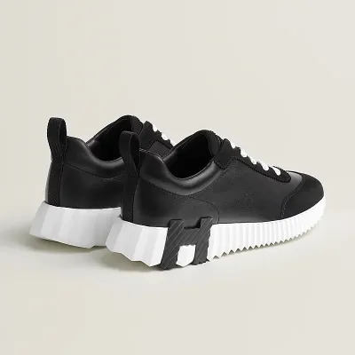 HERMES Black Sneakers Bouncing Sports Shoes