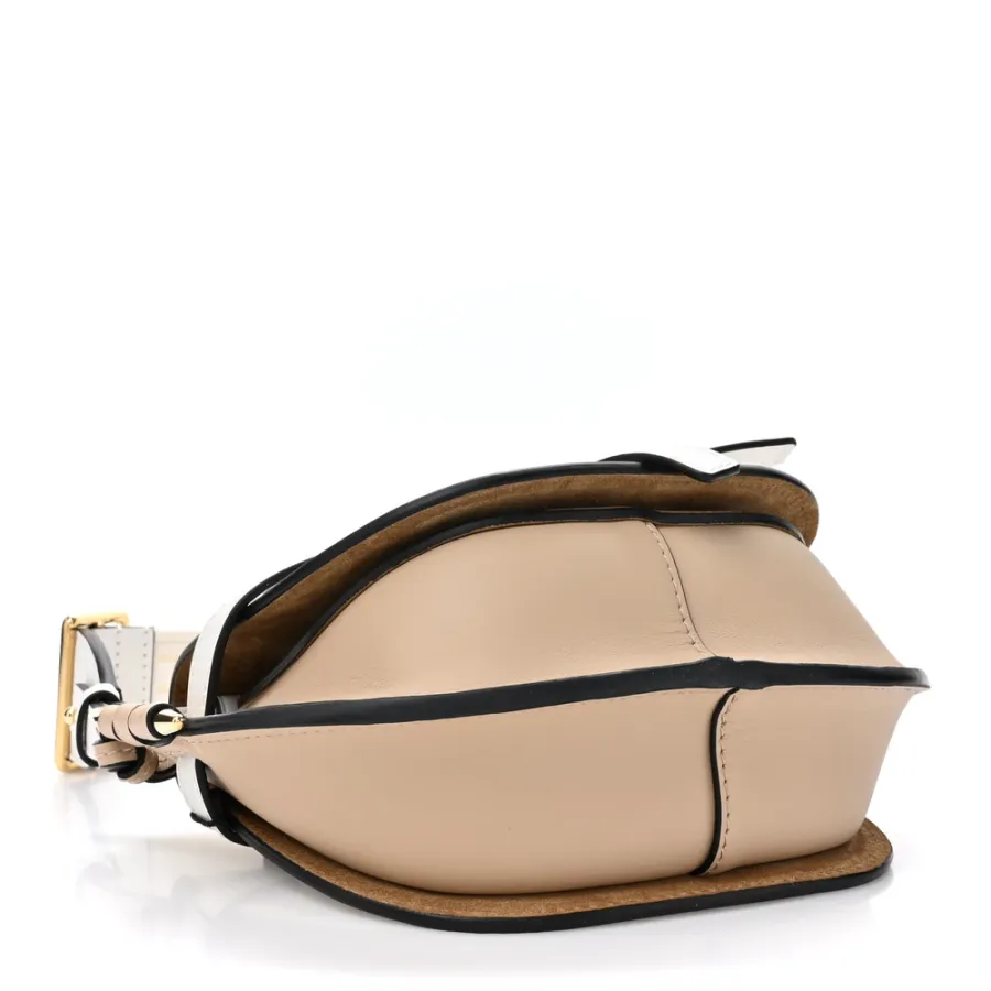 Loewe Gate Dual Bag Mini Soft White Paper Craft Soft Calfskin Leather