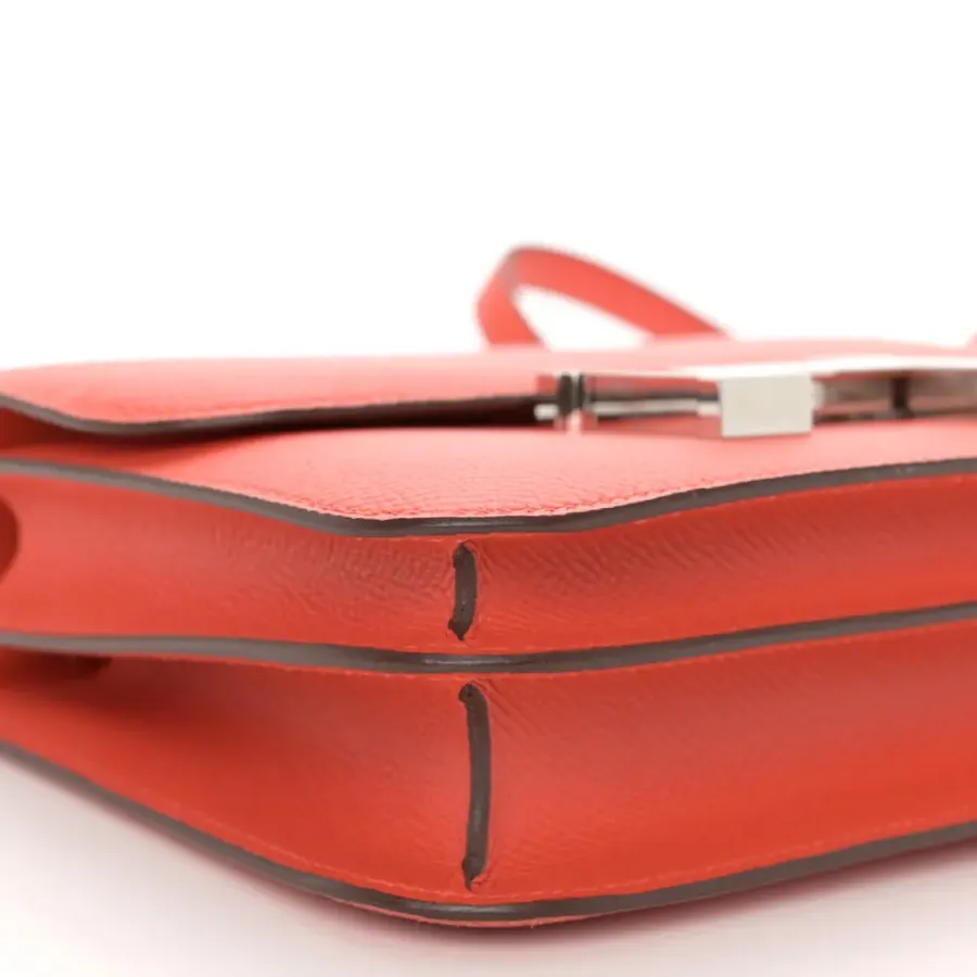 Hermès Enamel Constance 18 Capucine/Sanguine Epsom Leather Palladium Hardware