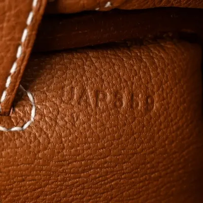 Hermès Kelly Retourne 25 Brown Togo Leather Palladium Hardware