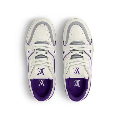 Louis Vuitton White with Puple Sneakers