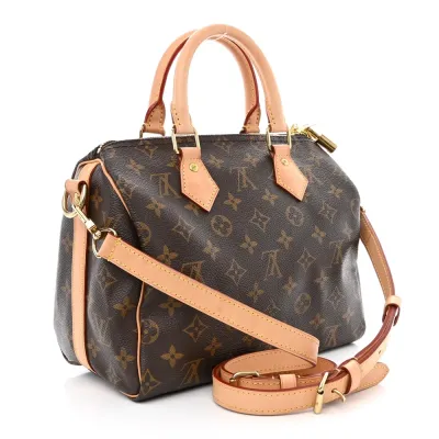 Louis Vuitton Speedy Bandouliere 25 Monogram Canvas Gold Hardware