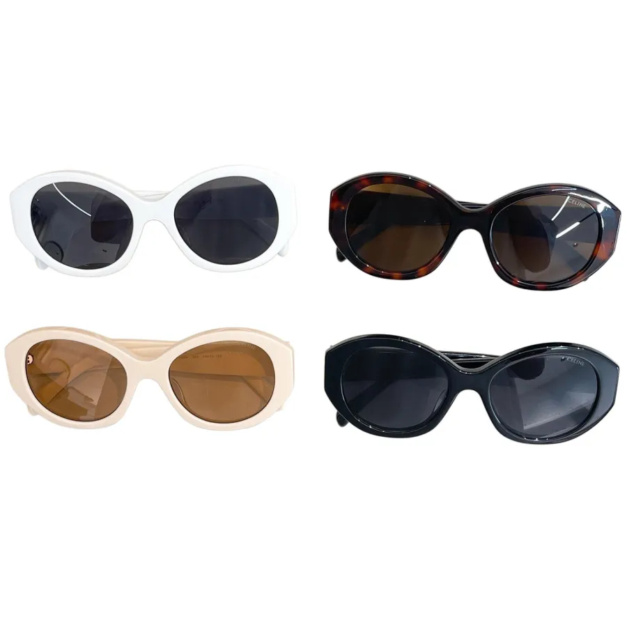 Celine Round frame glasses white/beige/leopard/black color Size 54口20-145