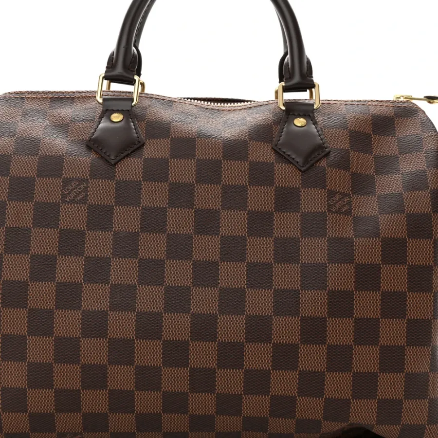 Louis Vuitton Speedy 30 Damier Ebene Canvas Brass Hardware