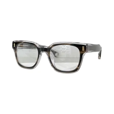 Saint Laurent square frame glasses black/brown/blue/grey/olive color transparent lens Size 51口22-145