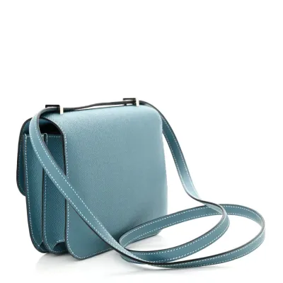 Hermès Constance 18 New Blue Jean Epsom Leather Silver Hardware