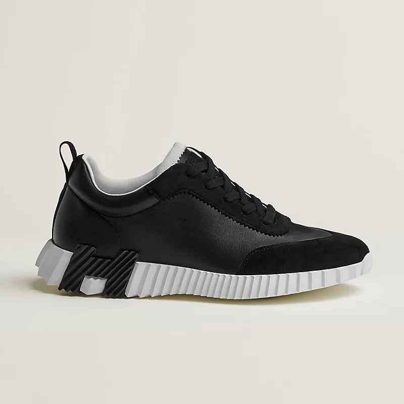 HERMES black Sneakers Bouncing Sports Shoes