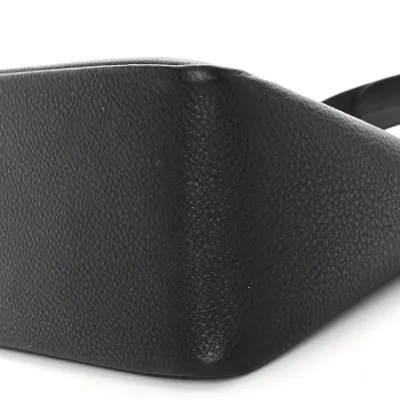 Prada Medium Dynamique Tote Black Vitello Daino Leather