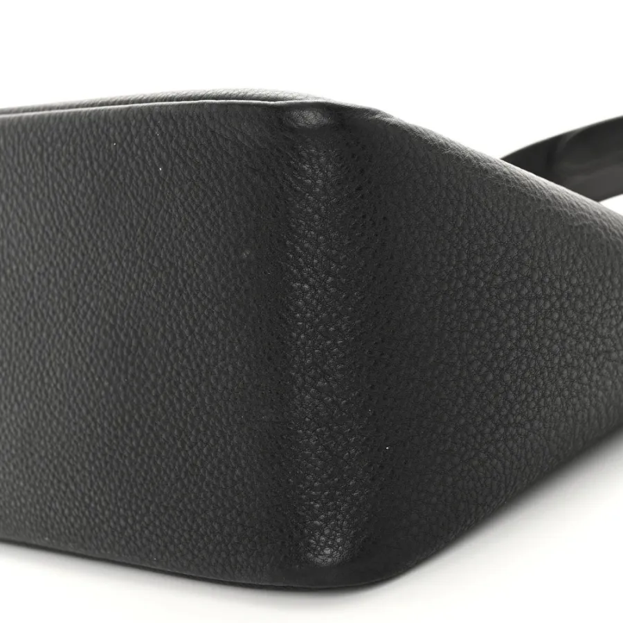 Prada Medium Dynamique Tote Black Vitello Daino Leather