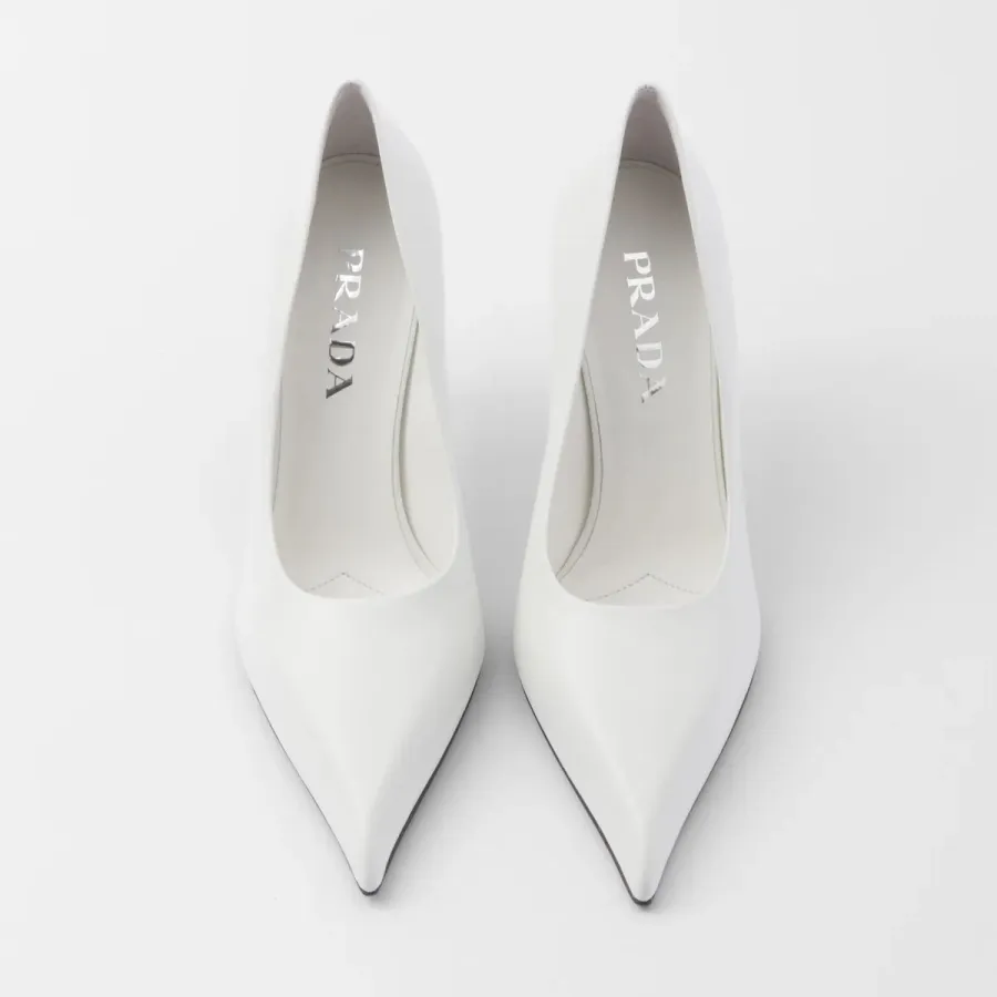 PRADA leather White High Heels Shoes