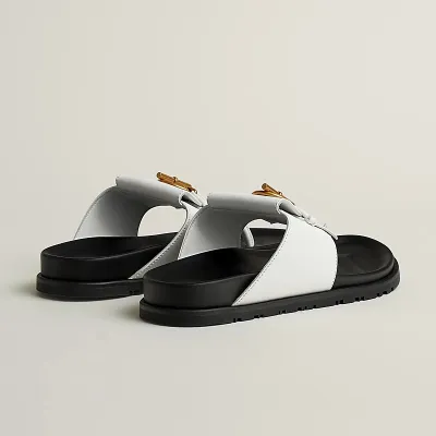 HERMES Joyce white Slippers