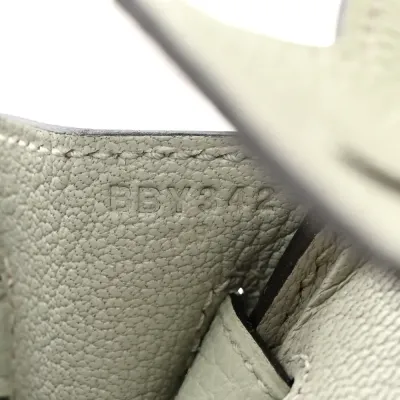 Hermès Birkin 25 Gris Neve Togo Leather Palladium Hardware