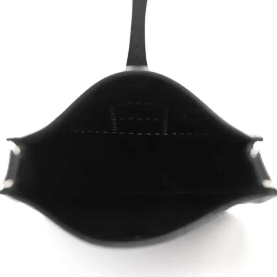 Hermès Evelyne TPM Black Taurillon Clemence Leather Silver Hardware