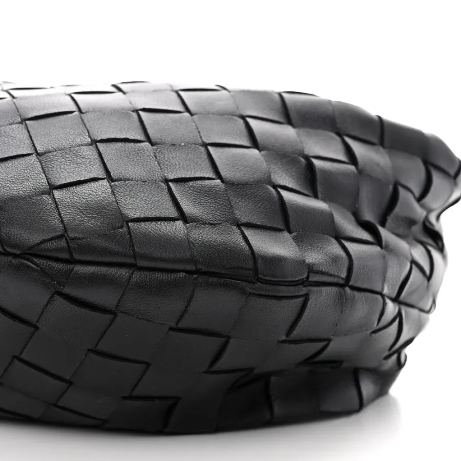 Bottega Veneta Mini Intrecciato Jodie Black Nappa Leather