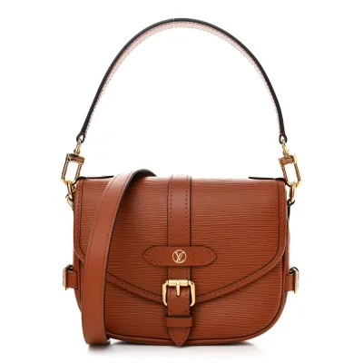 Louis Vuitton Saumur BB Cognac Epi Leather Brass Hardware