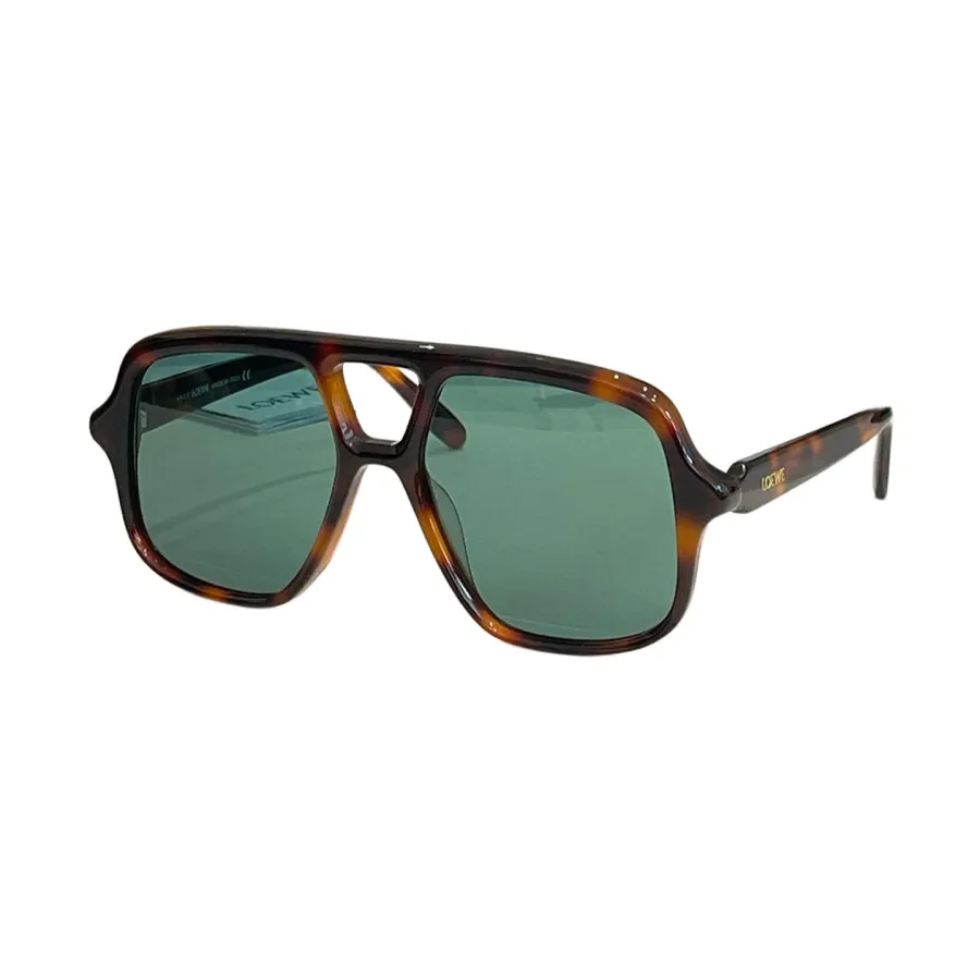 Loewe Pilot glasses leopard brown/leopard green/leopard rust/black/tawny/black sepia/black yellow color Size 47口23-145