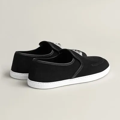 HERMES Jour Black Loafers
