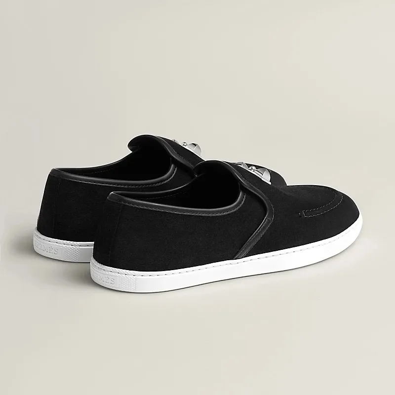 HERMES Jour Black Loafers