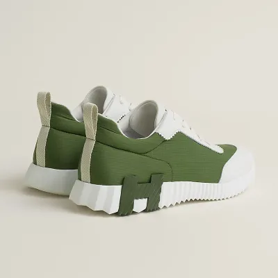 HERMES Green Sneakers Bouncing Sports Shoes