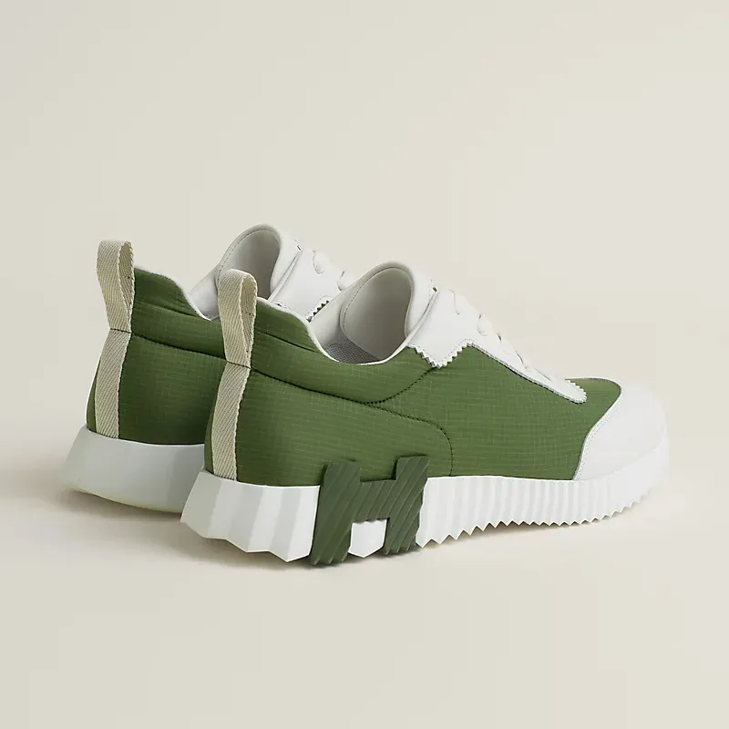 HERMES Green Sneakers Bouncing Sports Shoes
