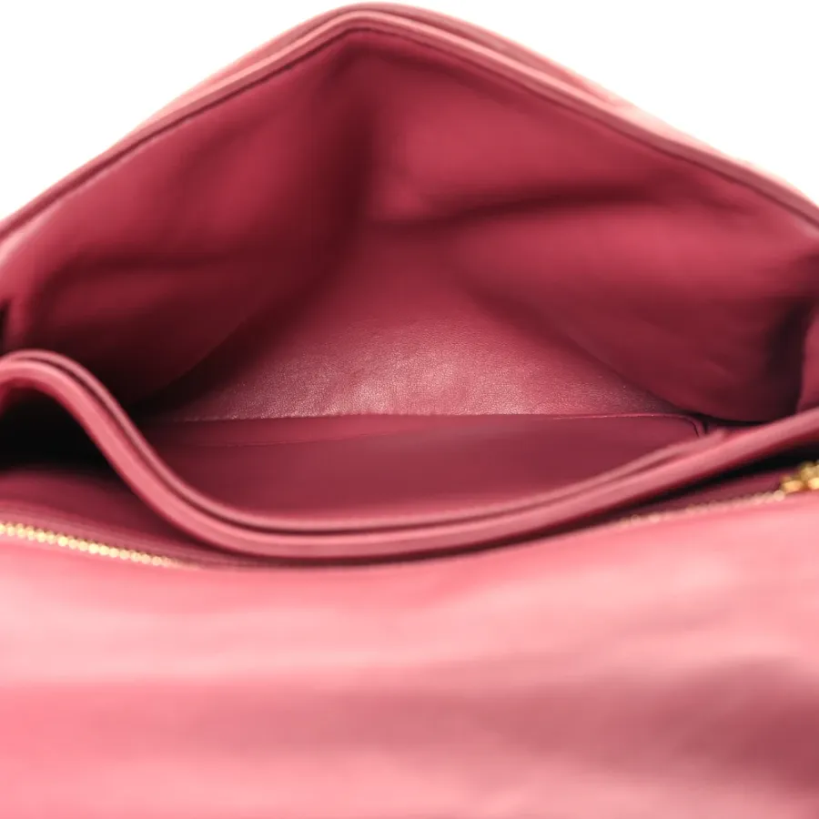 Loewe Goya Puffer Bag Medium Plumrose Lambskin Leather Gold Hardware