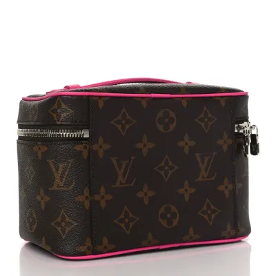 Louis Vuitton Nice BB Fuchsia Monogram Macassar Canvas