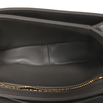 Celine Small Teen Triomphe Bag Pebble Shiny Calfskin Leather Gold Hardware