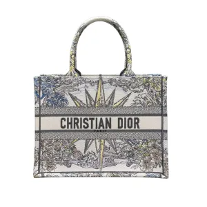 Dior Medium Rêve d'Infini Embroidered Canvas Book Tote Multicolor